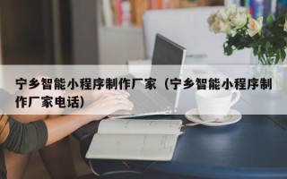 章丘宁乡智能小程序制作厂家（宁乡智能小程序制作厂家电话）